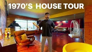 Inside a 1970s Style House with Disco Room!