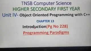 Introduction to Object Oriented Programming with C++, Part 1, in Tamil, A. Jaya Mabel Rani