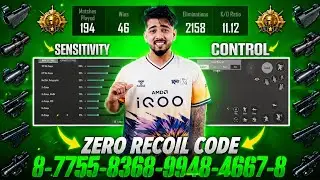 NEW UPDATE 4.4 CODE 🎯 PUBG MOBILE/BGMI SENSITIVITY SETTINGS 2026 🎯 SCOUT OP NEW SENSITIVITY SETTING✅