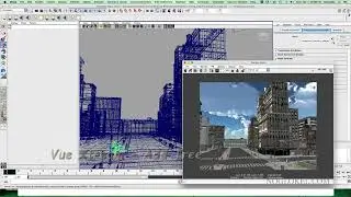 Maya and Vue Xtream Plugin Adding Trees to Scene
