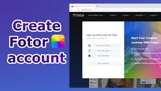 How to create Fotor account | Fotor sign up