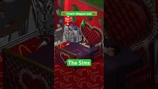 ❤️-shaped bed The Sims 1/2/3/4 