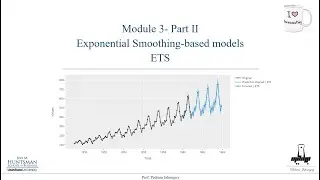 Module 3- part 2- ETS (Error, Trend, Seasonality) timeseries models