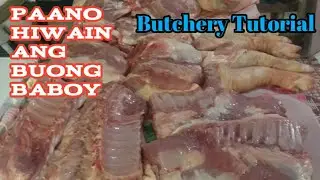 Paano Mag Katay ng buong Baboy (Butchery Tutorial)