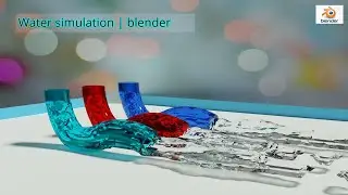 blender mantaflow water simulation through pipes | physics simulation
