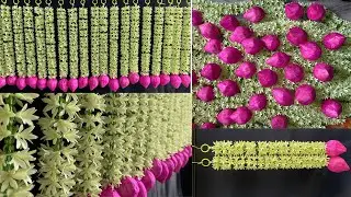 DIY | All Festival Home Decoration Ideas | Lotus Hangings With Plastic Lilly Flowers | EASY & SIMPLE
