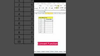 Convert from meter to foot in excel