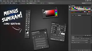 Menus do Photoshop sumiram! Como resolver e visualizar a caixa de ferramenta do Photoshop!