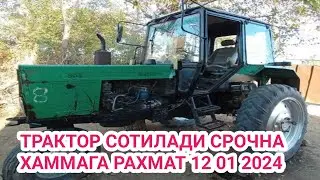 ТРАКТОР СОТИЛАДИ СРОЧНА ХАММАГА РАХМАТ 12 01 2024