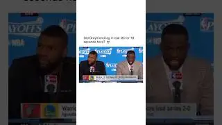 Did Draymond Green lag in real life for 18 seconds here? 😂..#draymondgreen #gsw #nba #nbabasketball