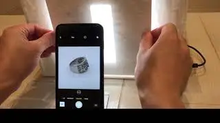 Photographing a Silver Ring with Small Stones (Side Shot)