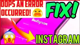 oops an error occurred | Instagram login problem | instagram an unknown network error has occurred