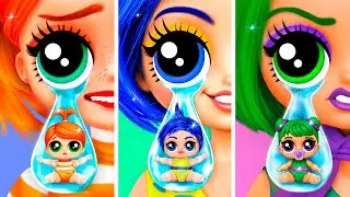 Intensamente 2: Alegría, Ansiedad y Disgusto con sus Bebés! 31 Manualidades para LOL OMG