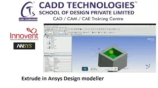 Extrude in Ansys Design modeller