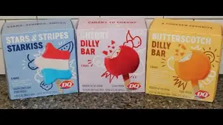 DQ (Dairy Queen) Stars & Stripes Starkiss, Dilly Bar: Cherry & Butterscotch Review