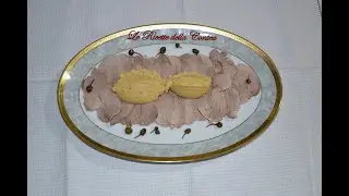 Antipasti freddi di carne. Filetto di maiale al sale. Ricetta facile.