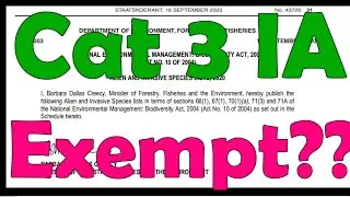 Category 3 Invasive Alien Exempted