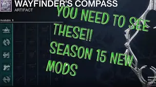 DESTINY 2: SEASON OF THE LOST SEASONAL ARTIFACT MODS!