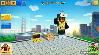 Играю в блок сити варс с другом!
