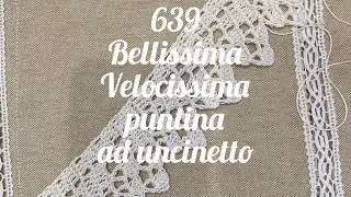 Merlettino ad uncinetto semplice e veloce n 1