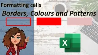Cell FORMATTING: Learn how to add borders, colours and patterns in 4 minutes (Excel for beginners)