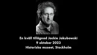 Judisk Krönikas pris till Jackie Jakubowskis minne 2023