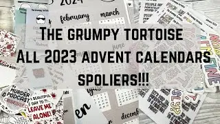 Planner Advent Calendar unboxing || The grumpy tortoise advent calendar 2023