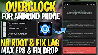 Overclock Android No Root || Get Max FPS & Max Performance For Gaming : No Root || Fix FPS Shutters