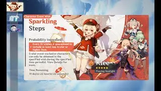 Genshin Impact - Pulling as an F2P be like (Klee)