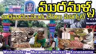Wednesday Muramalla santa fish market konaseema, మురమళ్ళ సంత చేపలు మార్కెట్