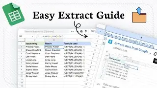 How to Extract Text with Left, MID, Right in Google Sheets