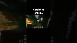 Herobrine chase... #minecraft #herobrine #chase #scary #horrorgaming #gaming #shorts #youtubeshort