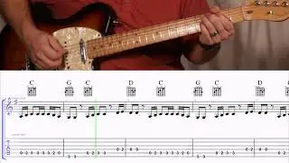 How to Play the Chords to The Joker by Steve Miller on Guitar with TAB