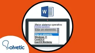 🔽 Insertar lista desplegable Word 2019, 2016 ✔️ (Crear, Editar y quitar)