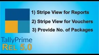 How to set Stripe option in TallyPrime and How to set No. of Packages option