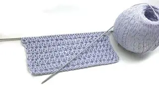 Летний узор Сетка спицами СветланаСК 👍🧶