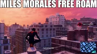 Marvel's Spiderman Miles Morales Free Roam Gameplay On PS5