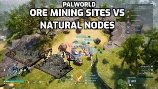 Palworld: Ore Mining Sites 1 & 2 Vs Natural Ore Nodes | Work Level 2+ Tested