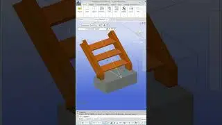 Created Stair - Advance Steel 