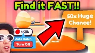 How to find 50x Huge Chance Egg FAST!! in Pet Simulator X
