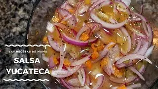 🟢 Spicy Onion Salsa // Yucateca Salsa, Onion Sauce with Habanero