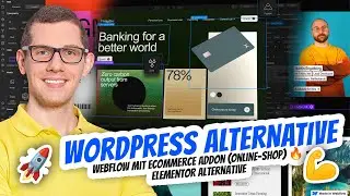 Die beste WordPress Alternative 💪 WebFlow mit eCommerce Addon (Online-Shop) 🔥 Elementor Alternative