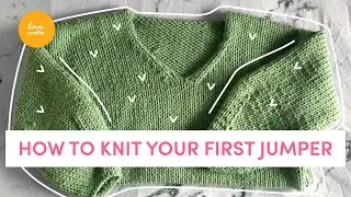 How to knit a jumper | VickyKnits FREE pattern for beginners