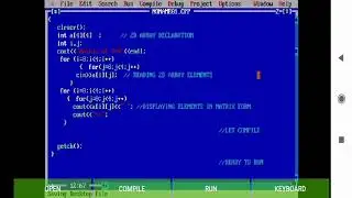 C++  program for read and display of 2D Array elements