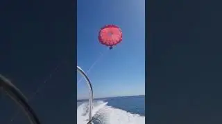 Полёт на парашюте в Дахабе. #красноеморе #парашют