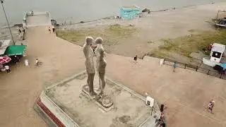 Статуя  Али и Нино 360 */ Ali and Nino a statue in city of Batumi/ალი და ნინოს ქანდაკება ბათუმში