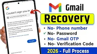 How to recover gmail account | Gmail recovery without verification code | 2 step verification gmail