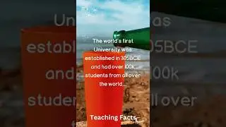 What was the world's first University? #teachingfacts