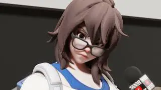 Mei The Rock Eyebrow Raise [Remastered] (Overwatch 2 Blender Animation)
