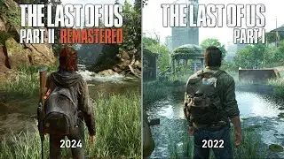 The Last of Us Part 2 Remastered vs The Last of Us Part 1 | Graphics, Physics and Details Comparison